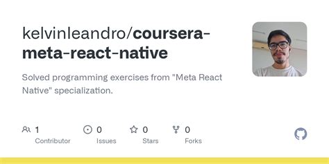 coursera react native|Meta React Native Specialization [8 courses] (Meta) .